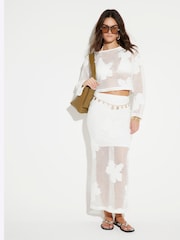 River Island 100% Cotton Floral Cut and Sew Top - Imagen 2 de 4