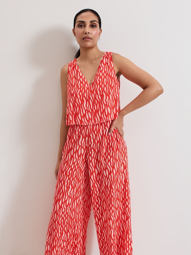 Phase Eight Pink Petite Loren Jumpsuit - Image 3 of 7