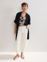 Phase Eight Black Elma Longline Cardigan - Image 3 of 6