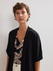 Phase Eight Black Elma Longline Cardigan - Image 4 of 6