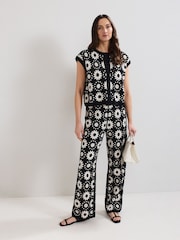 Phase Eight Black Maggie Knit Trousers - Image 1 of 1