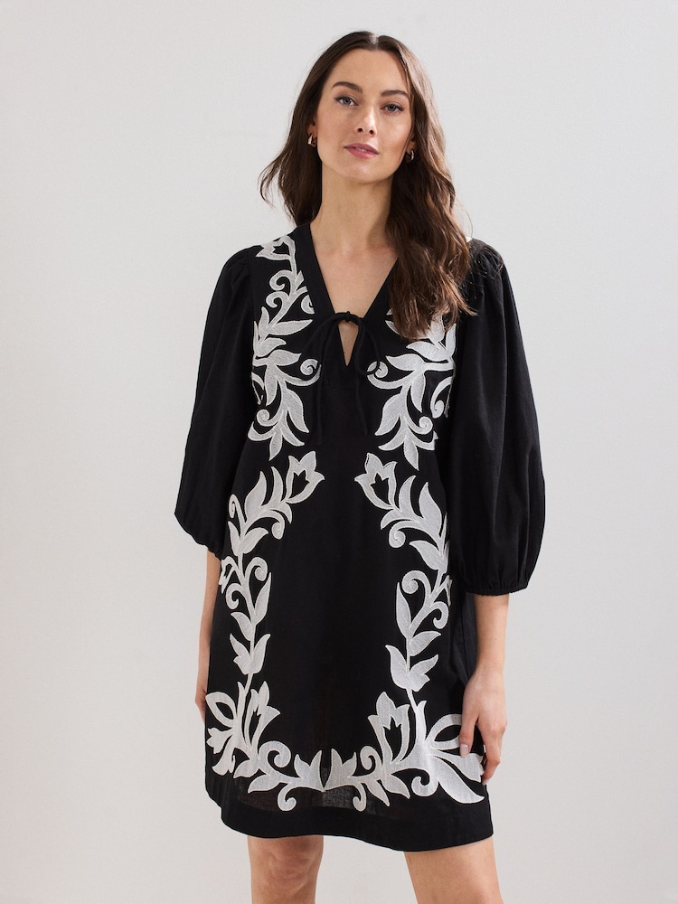Phase Eight Black Bettie Tunic Dress - Image 1 of 5 Phase Eight Black Bettie Tunic Dress - Image 1 of 5