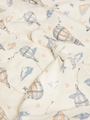 Monsoon Cream Newborn 100% Cotton Hot Air Balloon Sleep Set - Image 3 of 3