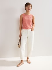 Phase Eight Pink Clemmie Texture Tank Top - Image 3 of 7