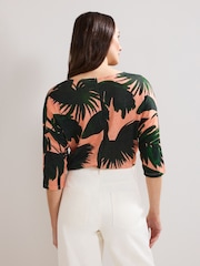 Phase Eight Black Flossie 100% Linen Top - Image 2 of 7