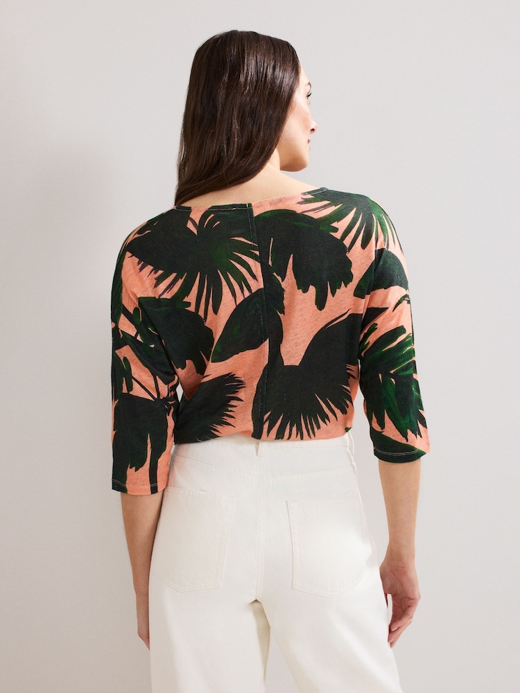 Phase Eight Black Flossie 100% Linen Top - Image 2 of 7