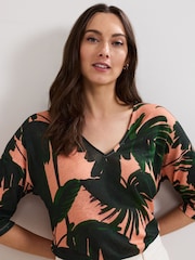 Phase Eight Black Flossie 100% Linen Top - Image 4 of 7