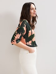 Phase Eight Black Flossie 100% Linen Top - Image 5 of 7