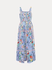 Phase Eight Blue Hariett 100% Cotton Dress - Image 6 of 6