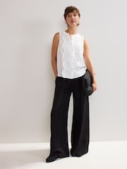 Phase Eight White 100% Cotton Tilda Broderie vest - Image 3 of 7