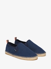 Superdry Blue Canvas 100% Cotton Espadrille Shoes - Image 3 of 7