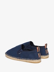 Superdry Blue Canvas 100% Cotton Espadrille Shoes - Image 4 of 7