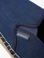Superdry Blue Canvas 100% Cotton Espadrille Shoes - Image 6 of 7