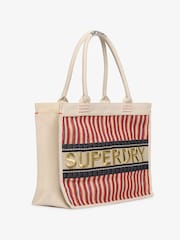Superdry Luxe Embroidered 100% Cotton Tote Bag - Imagen 3 de 5