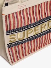 Superdry Luxe Embroidered 100% Cotton Tote Bag - Imagen 4 de 5