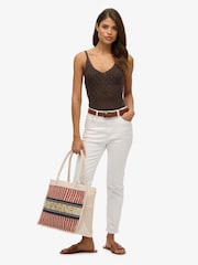 Superdry Luxe Embroidered 100% Cotton Tote Bag - Imagen 5 de 5