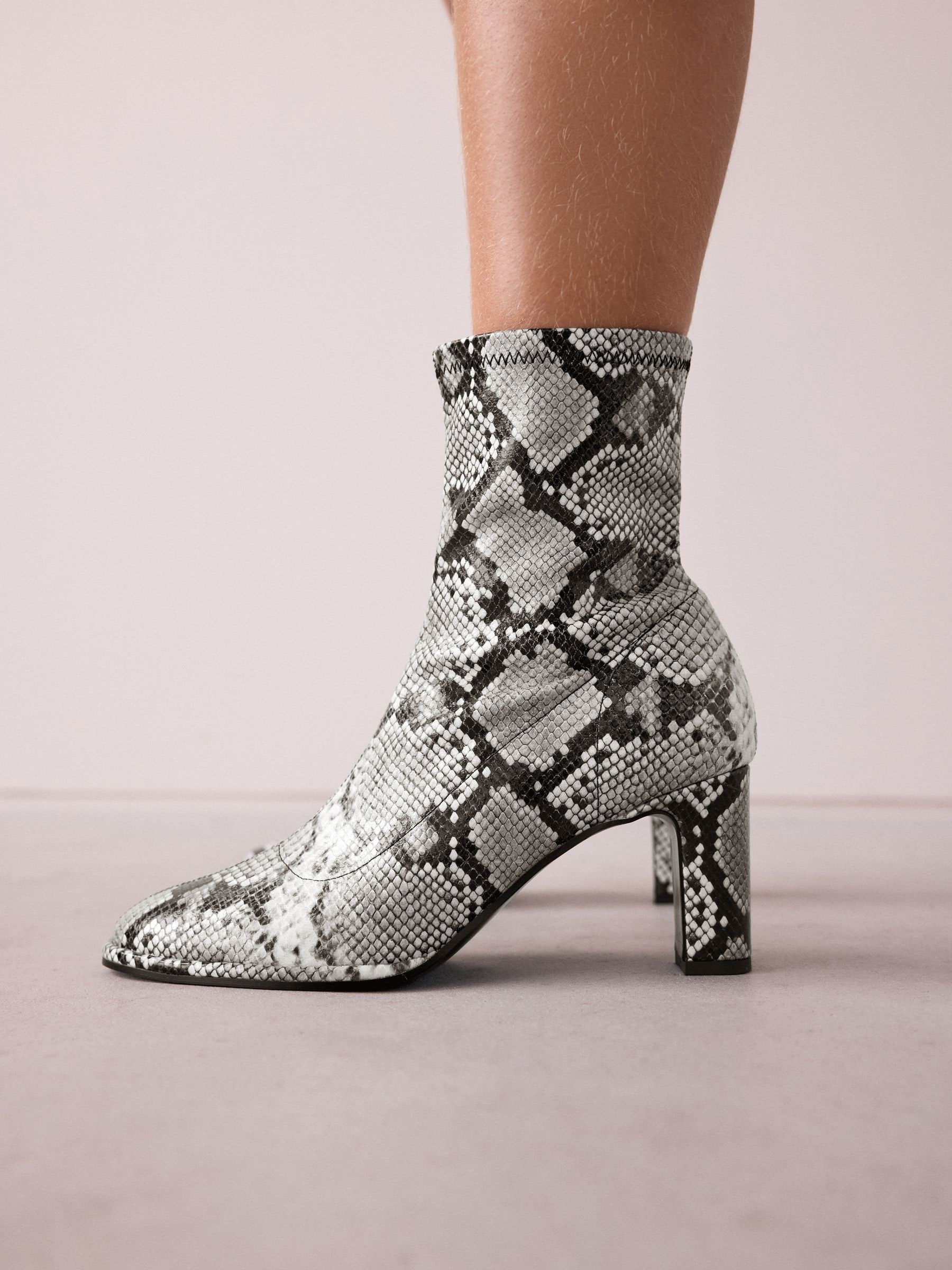 Buy Snake Print Standard/Wide Fit Forever Comfort® Round Toe Sock Buy Snake Print Standard/Wide Fit Forever Comfort® Round Toe Sock