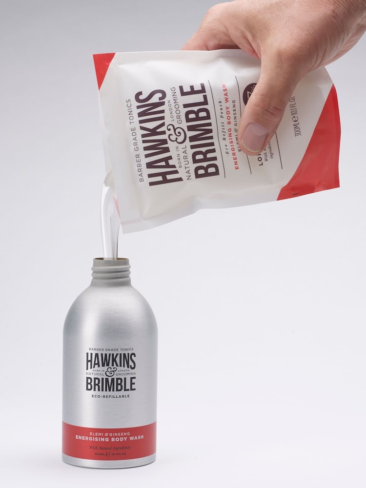 Hawkins & Brimble Energising Body Wash Refill Pouch - Image 3 of 3 Hawkins & Brimble Energising Body Wash Refill Pouch - Image 3 of 3