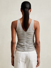 Reiss Vinny Stretch Lyocell Jersey Ruched Vest - Изображение 4 из 5