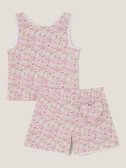 розовый болт - Monsoon Floral Jersey Short Pyjamas Set - Изображение 2 из 3