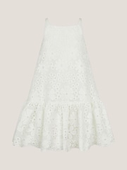 Monsoon White Harper Lace Daisy Bow Dress - Image 1 of 3