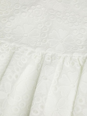 Monsoon White Harper Lace Daisy Bow Dress - Image 3 of 3