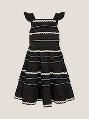 Monsoon Black Frilly Ric Rac Sundress - Image 1 of 2