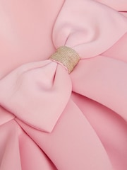 Monsoon Pink Baby Short Sleeve Bow Dress - Image 3 of 3