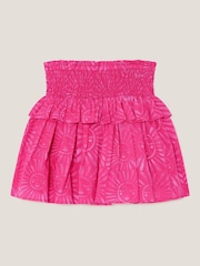 Monsoon Pink Sun Print 100% Cotton Skort - Image 2 of 3