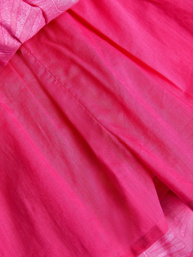 Monsoon Pink Sun Print 100% Cotton Skort - Image 3 of 3