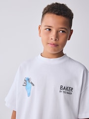 Baker by Ted Baker Oversized Graphic T-Shirt - Image 4 of 9