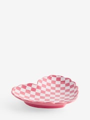 Pink Chequerboard Heart Storage Tray - Image 5 of 5