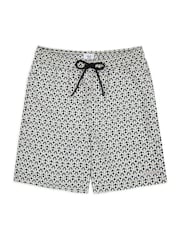 Черный - Chelsea Peers Geometric Tile Print Swim Shorts - Image 4 of 5