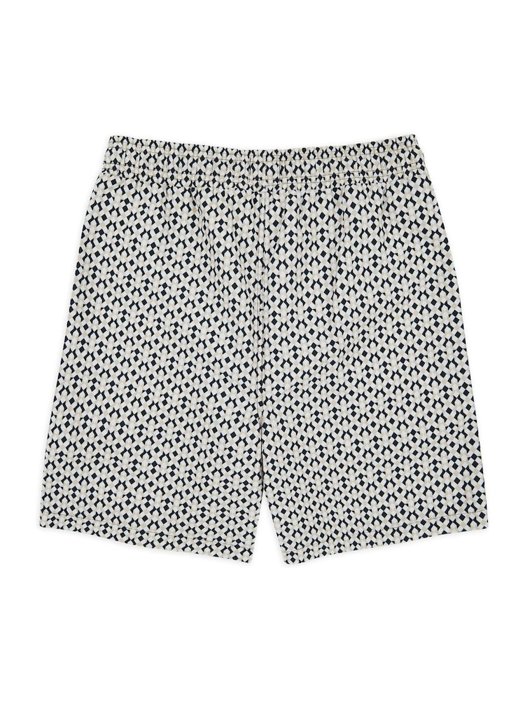 Черный - Chelsea Peers Geometric Tile Print Swim Shorts - Image 5 of 5