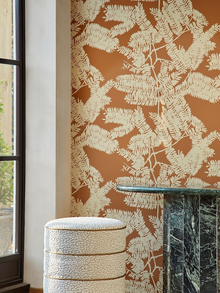 Harlequin Paprika Extravagance Reflect 110M Wallpaper - Image 1 of 2