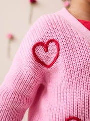 Pink Love Bug Cardigan (3mths-7yrs) - Image 3 of 7