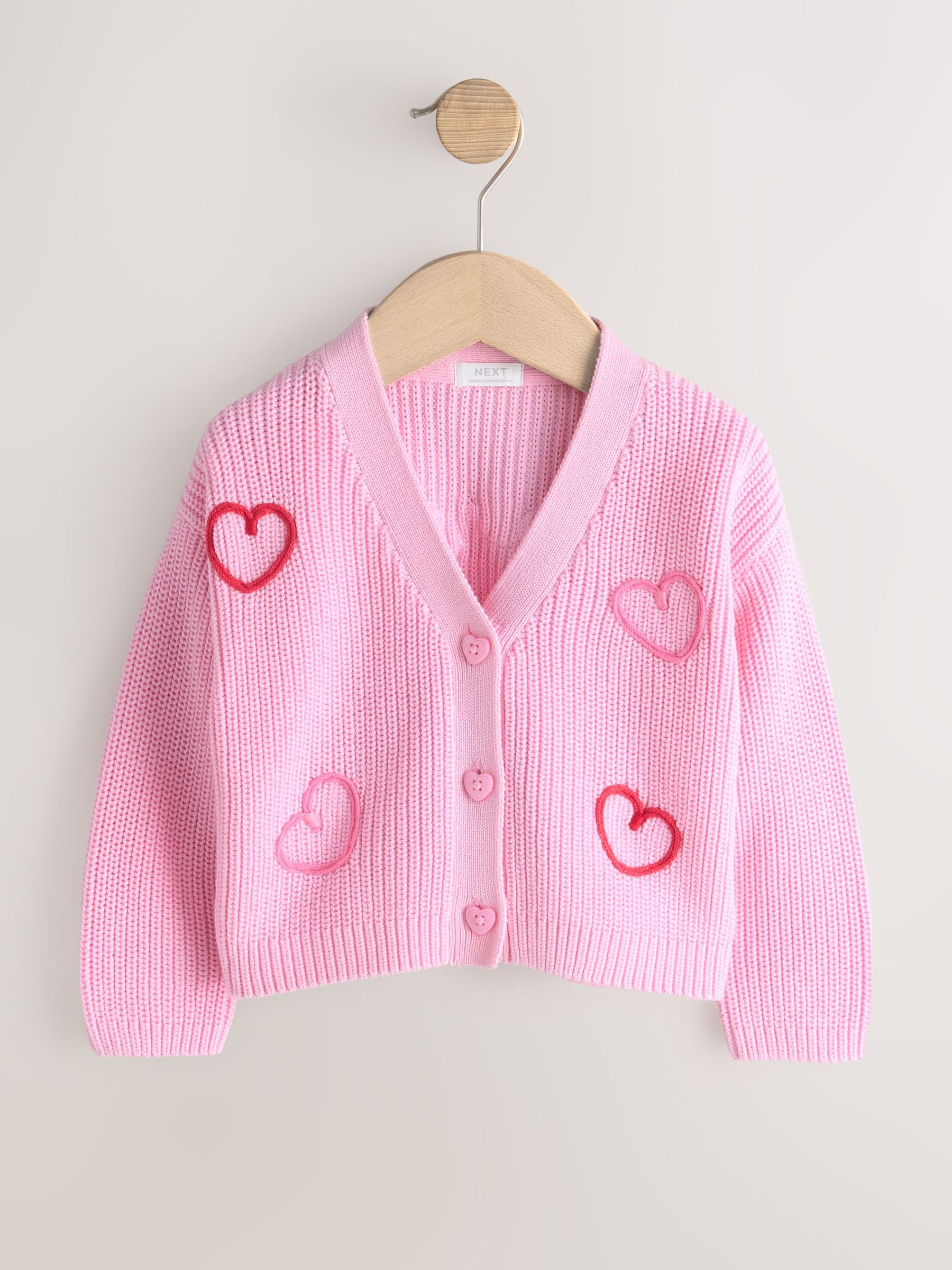 Treat ürself Heart melt cardigan pink Buy Pink Love Bug Cardigan (3mths-7yrs) from the Next UK online shop