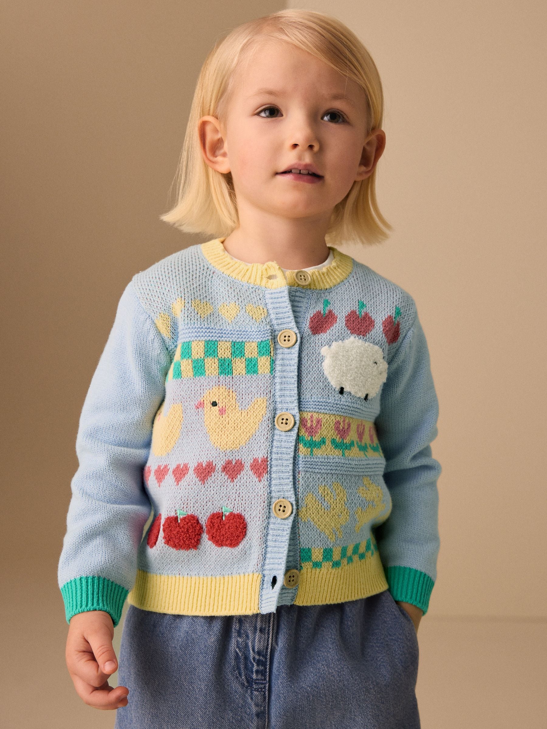 Buy Blue Farm Animal Cardigan (3mths-7yrs) from the Next UK online