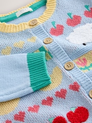 Blue Farm Animal Cardigan (3mths-7yrs) - Image 3 of 4