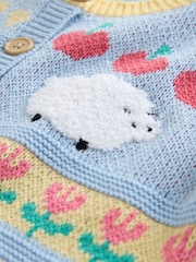 Blue Farm Animal Cardigan (3mths-7yrs) - Image 4 of 4