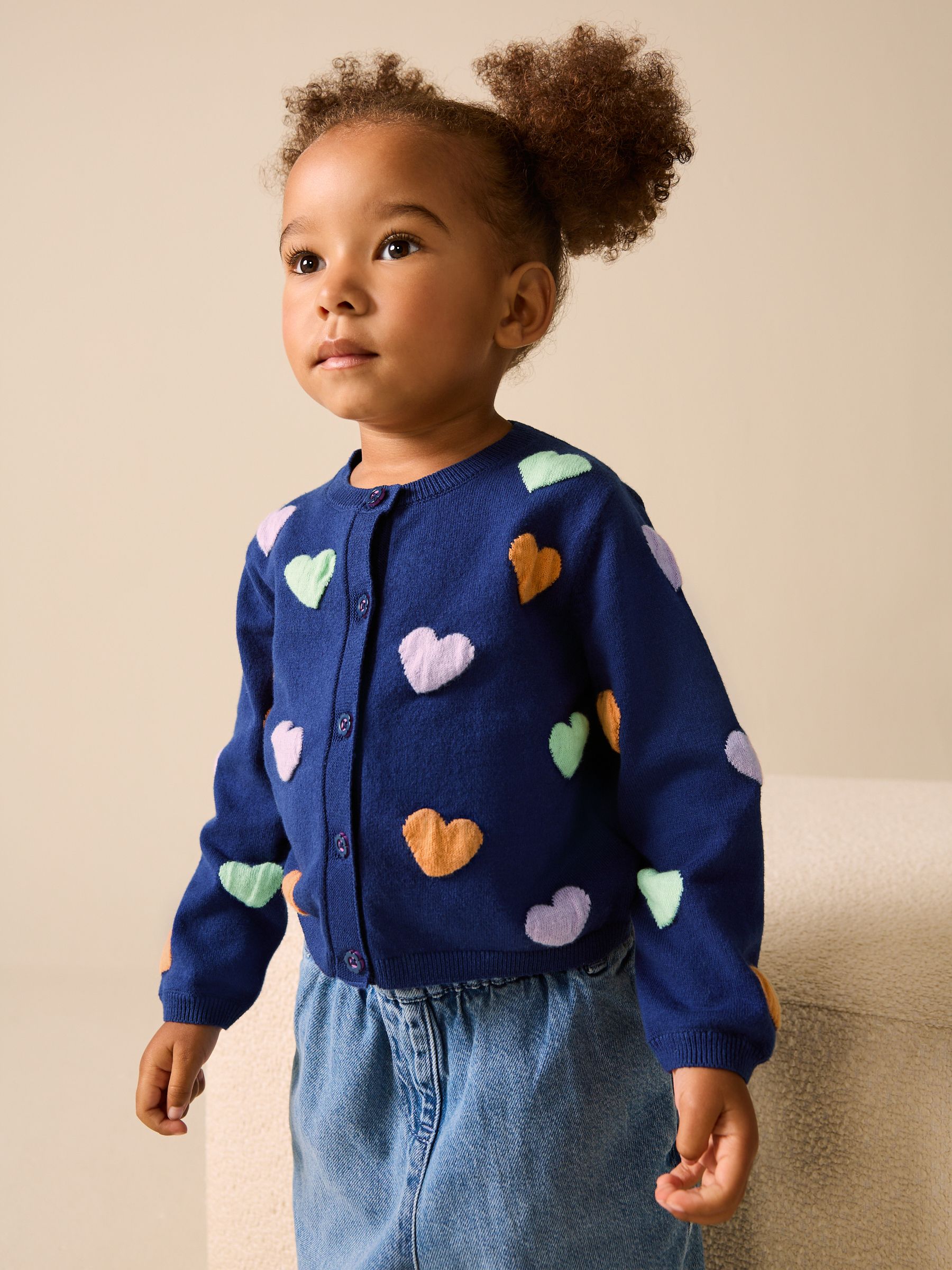 Buy Navy Heart Cardigan (3mths-10yrs) from the Next UK online shop