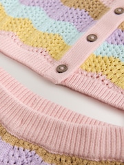 Dungi multicolore - Set de cămașă și pantaloni tricotate (3luni-10ani) - Imaginea 9 din 9