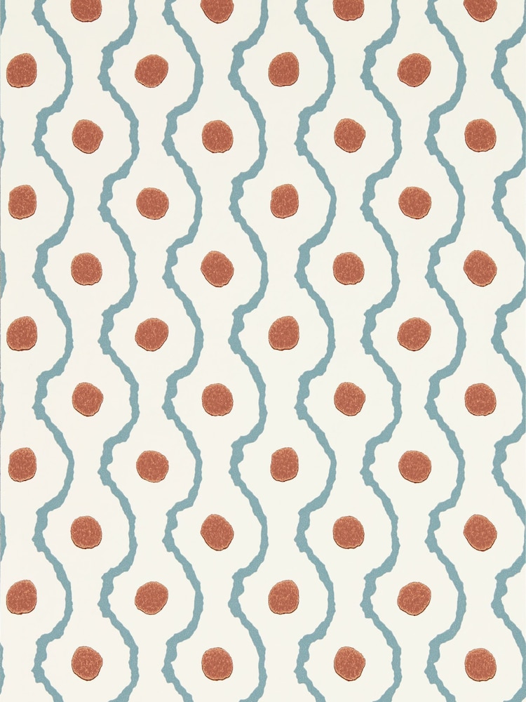 Harlequin Pacific/Terracotta Connor Henry Holland 10M Wallpaper - Image 1 of 2