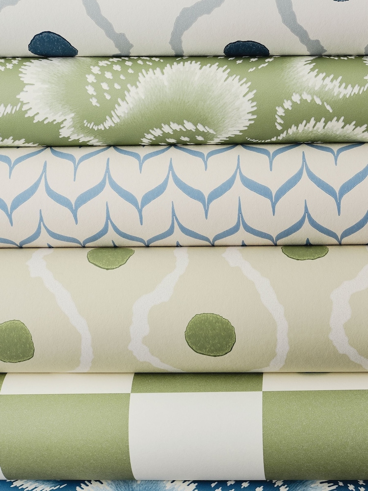 Harlequin Pacific/Terracotta Connor Henry Holland 10M Wallpaper - Image 2 of 2