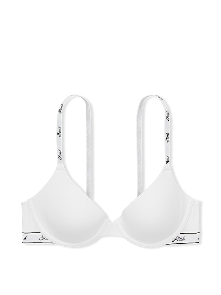 Victoria's Secret PINK Optic White Cotton Bra - Image 3 of 3