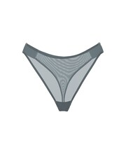 Victoria's Secret PINK Dusty Iris Blue Thong Logo Mesh Knickers - Image 3 of 3