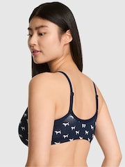 Victoria's Secret PINK Noir Navy Blue Bralette Scoop Bralette - Image 2 of 3