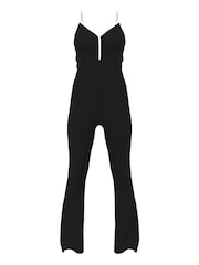 Victoria's Secret PINK Black Ribbed Pyjama Set - Image 3 of 3