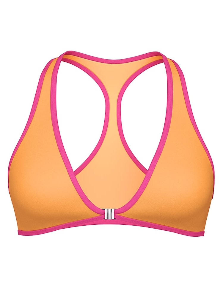 Victoria's Secret PINK Vitamin C Orange Plunge Neck Bikini Top - Image 3 of 3