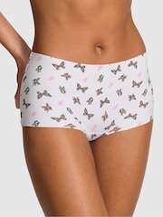 Victoria's Secret PINK White Butterfly Short No Show Knickers - Image 1 of 3